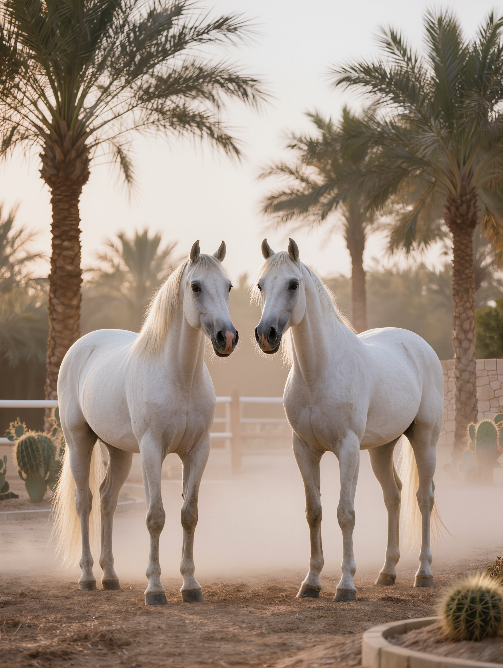 White horse for luxury equestrian website design